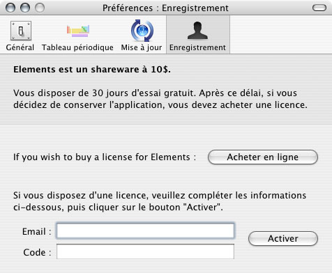 capture ecran preferences